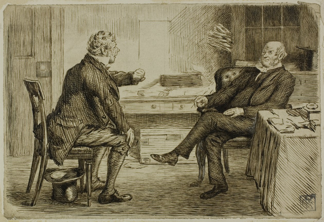 Anwalt und Mandant von Charles Samuel Keene