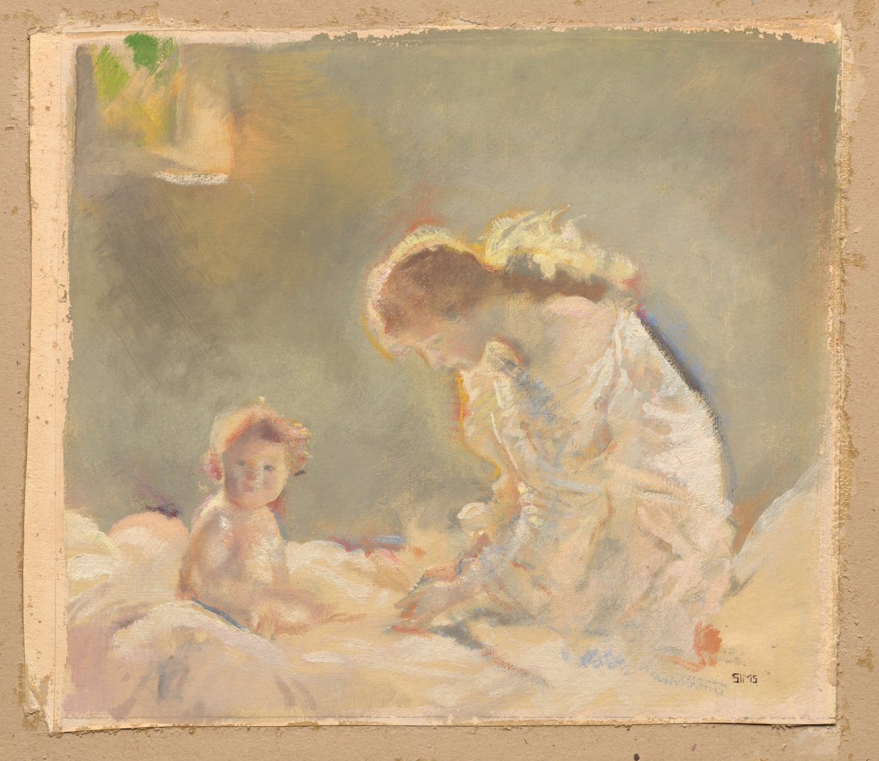 Kinderverehrung, um 1926 von Charles Sims