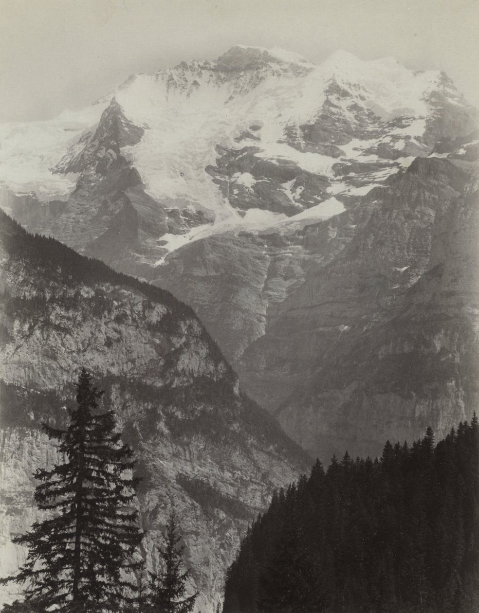 Jungfrau, Blick von Mürren, Schweiz von Charles Soulier