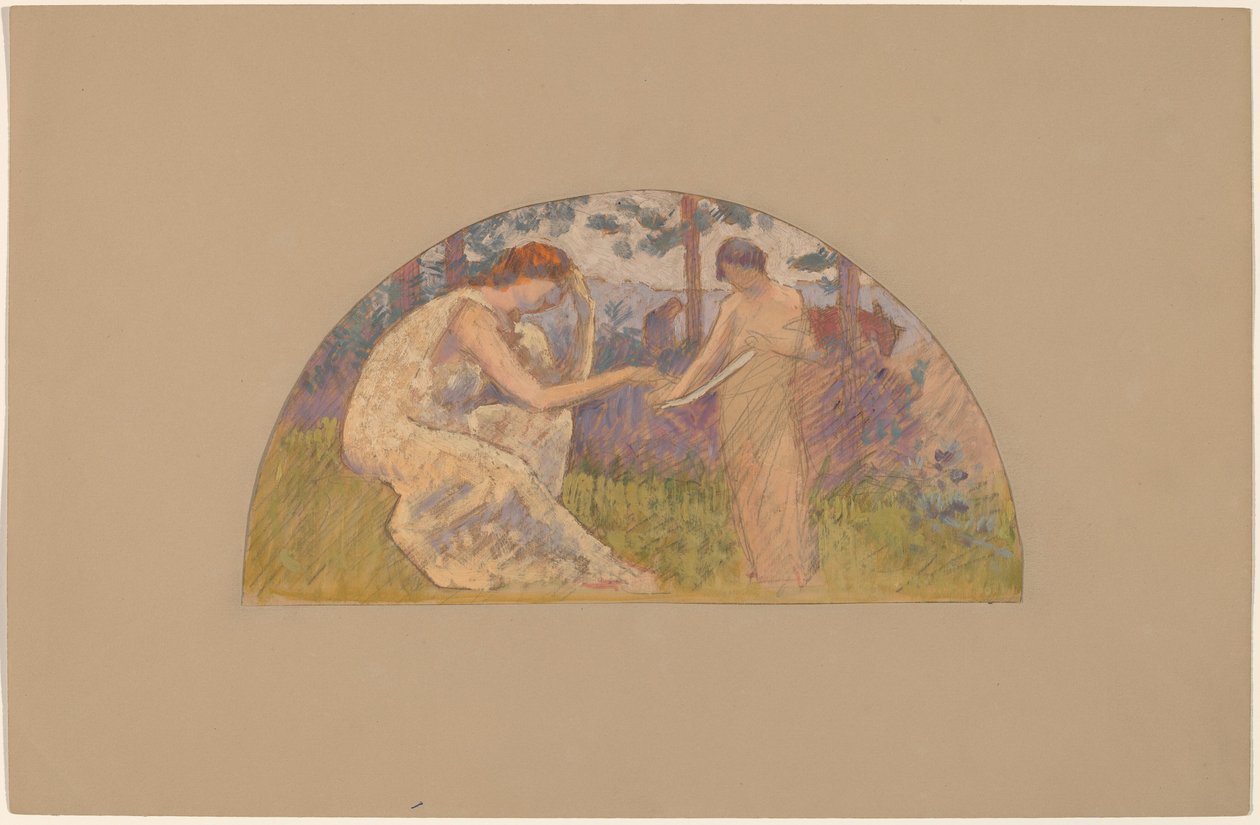 Studie für eine Lunette von Charles Sprague Pearce