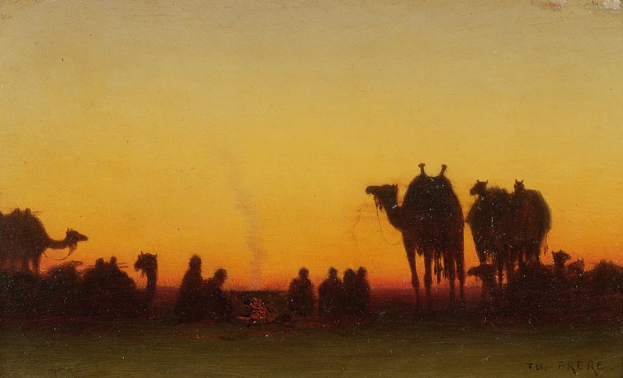 Am Lagerfeuer von Charles Theodore Frere