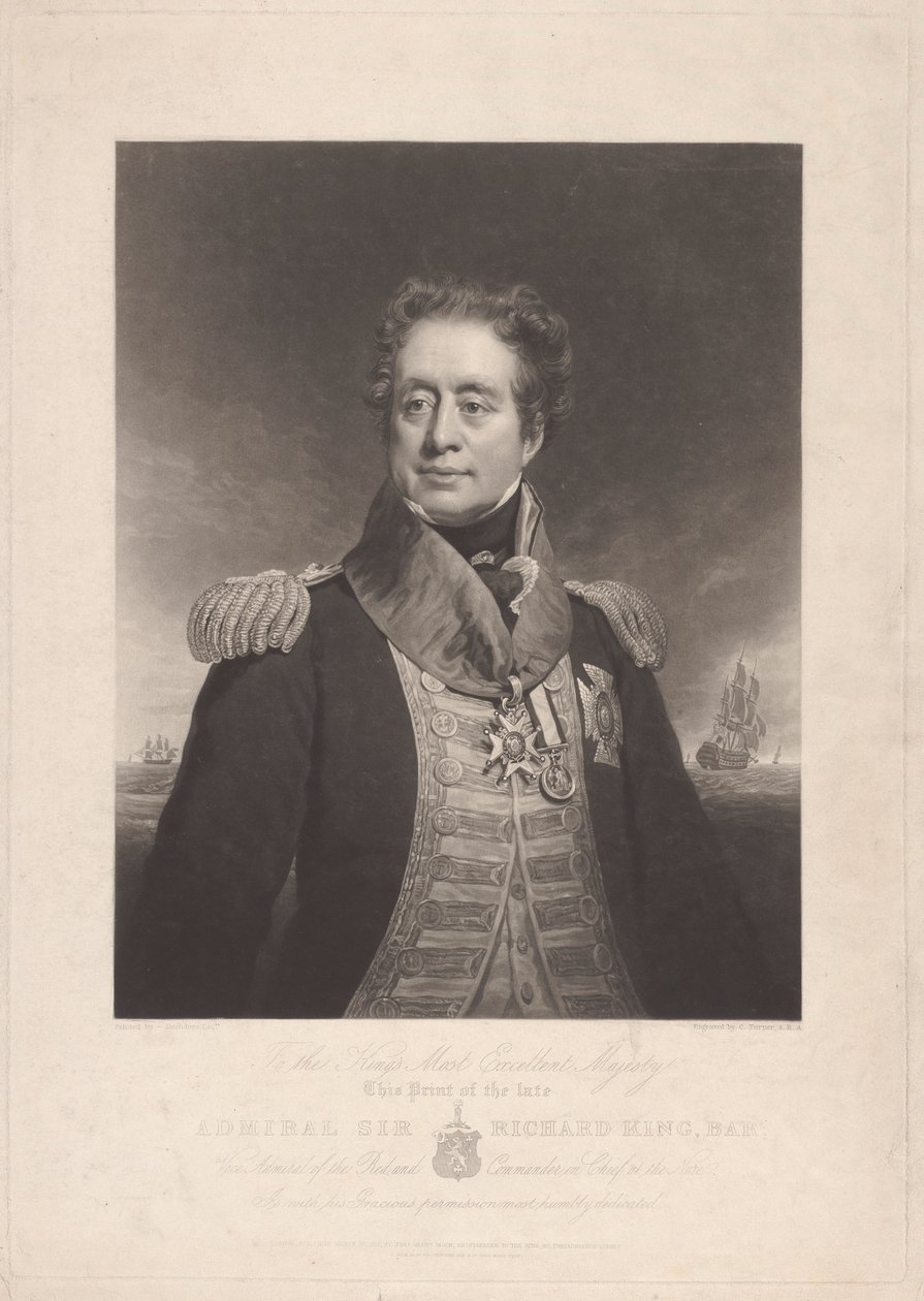 Admiral Sir Richard King von Charles Turner