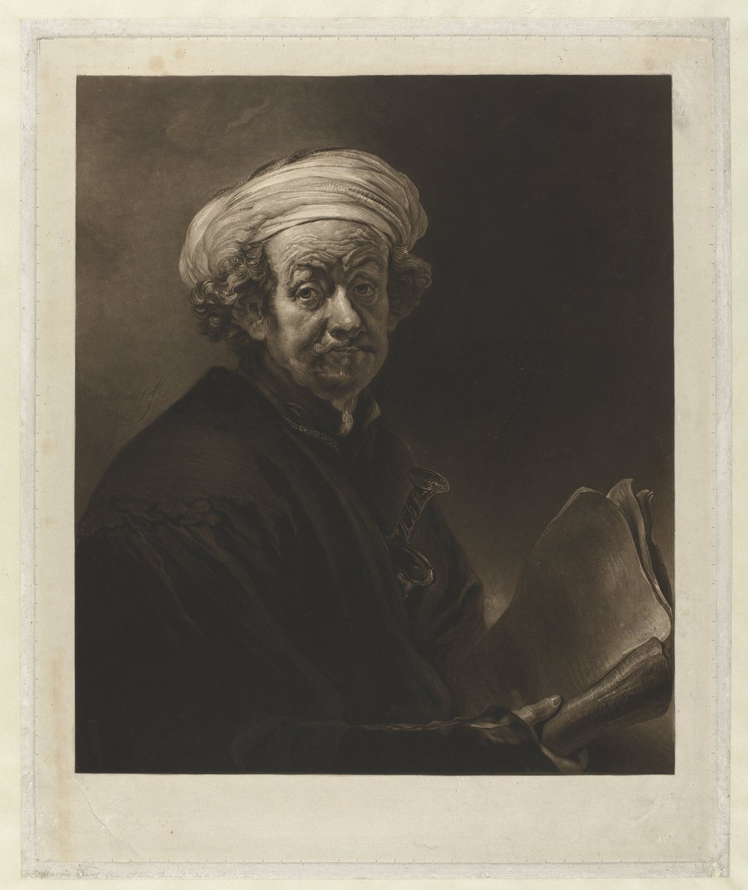 Rembrandt als Paulus von Charles Turner