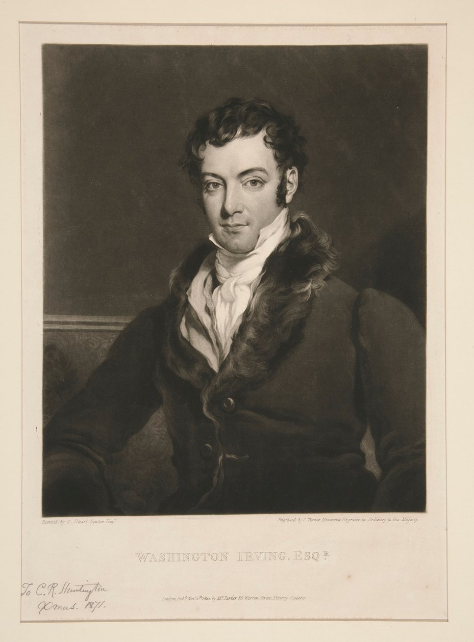 Washington Irving, Esq. von Charles Turner