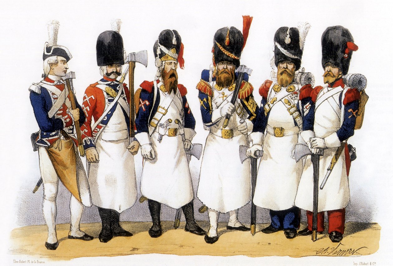 Uniformen der französischen Armee: Infanteriepioniere von Charles Vernier