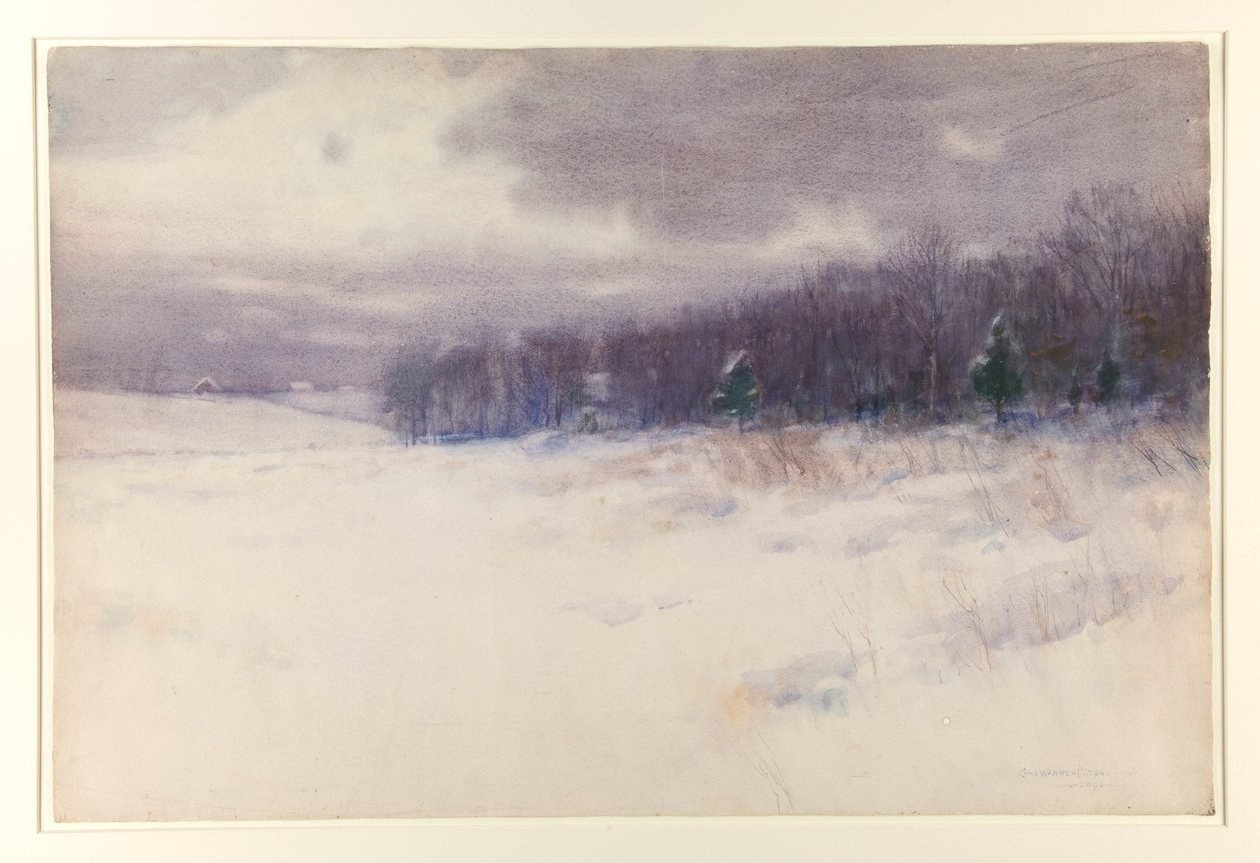 Ohne Titel [Winterlandschaft - New Jersey] von Charles Warren Eaton