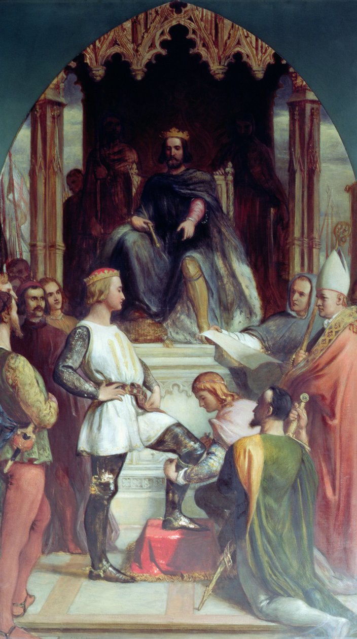 Edward der Schwarze Prinz (1330-76) von Charles West Cope