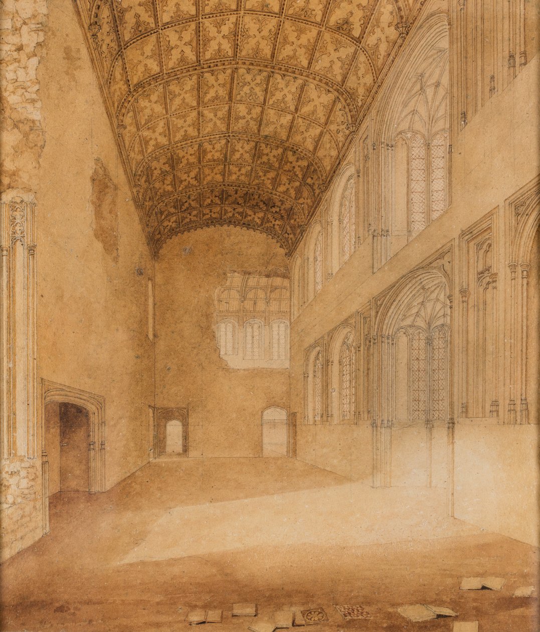 Crosby Hall (Nr. 1), ca. 1818 von Charles Wild
