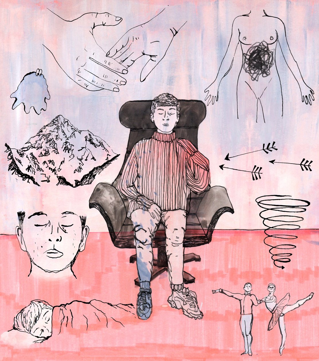 Therapie Illustration von Charlotte Orr