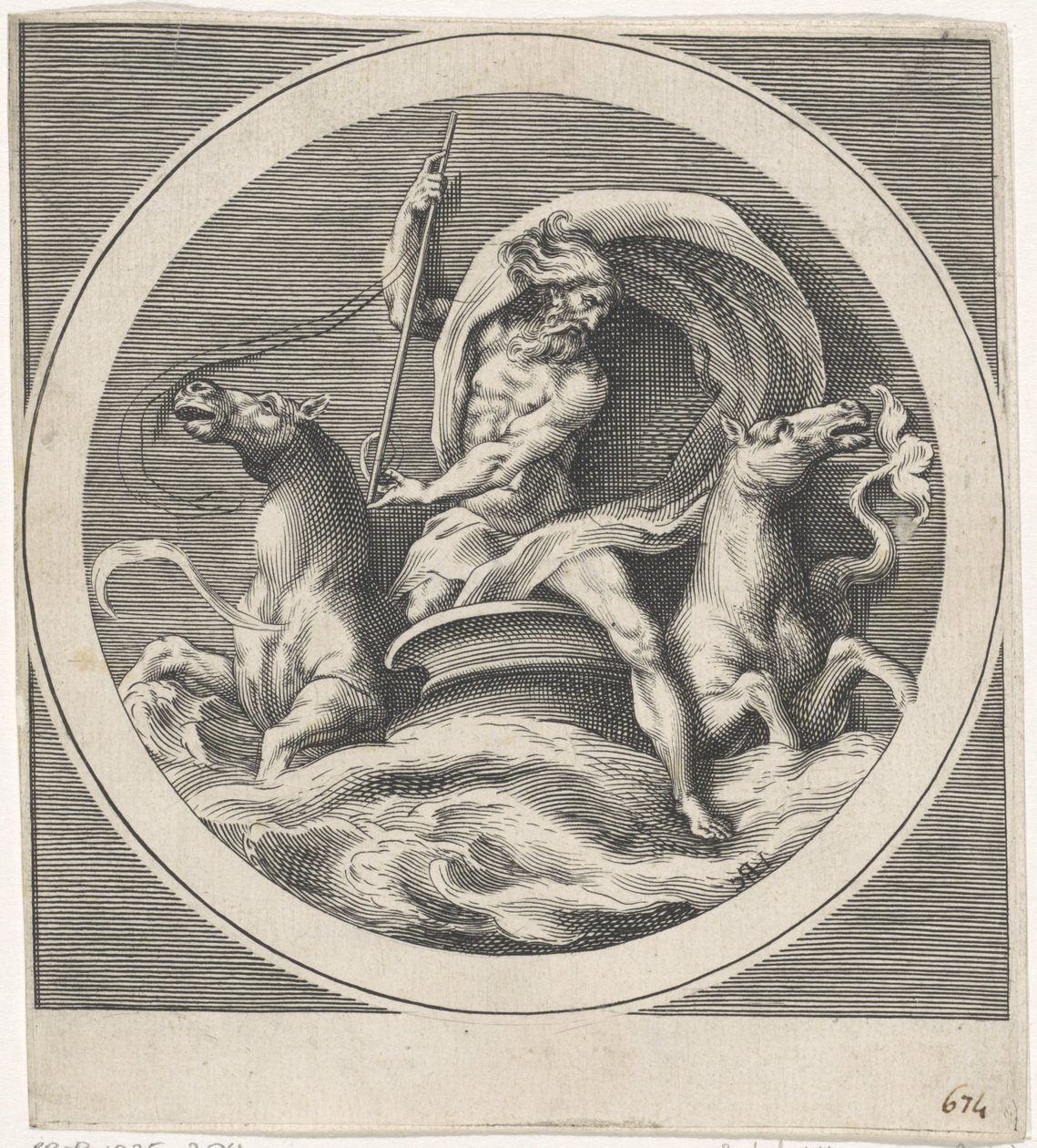 Neptun, Götter und Göttinnen (Kopien) (Serientitel) von Cherubino Alberti (possibly)