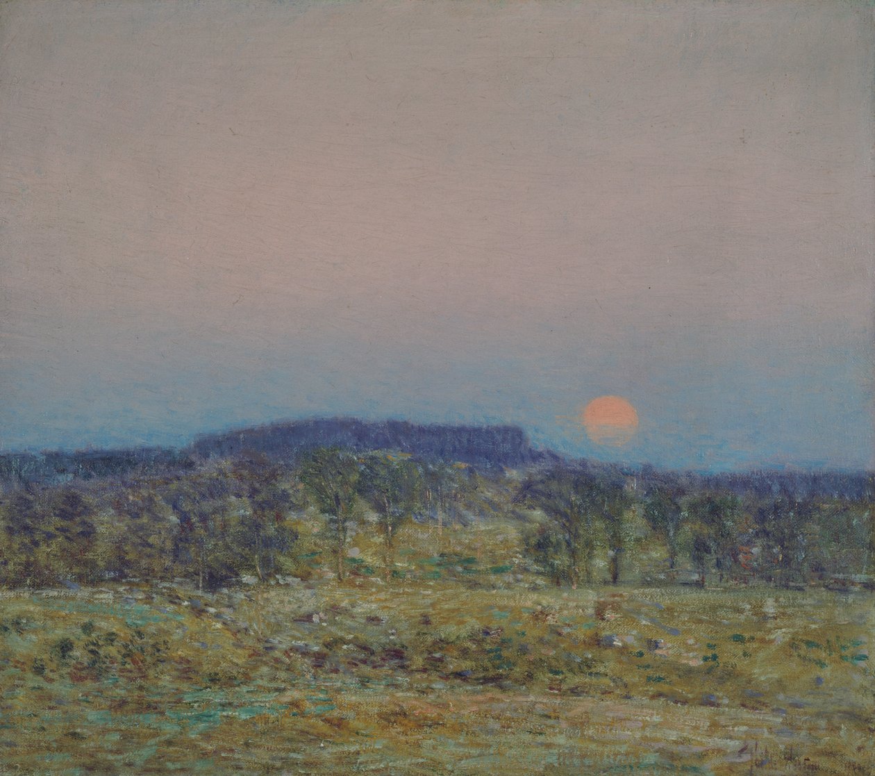 September-Mondaufgang von Childe Frederick Hassam