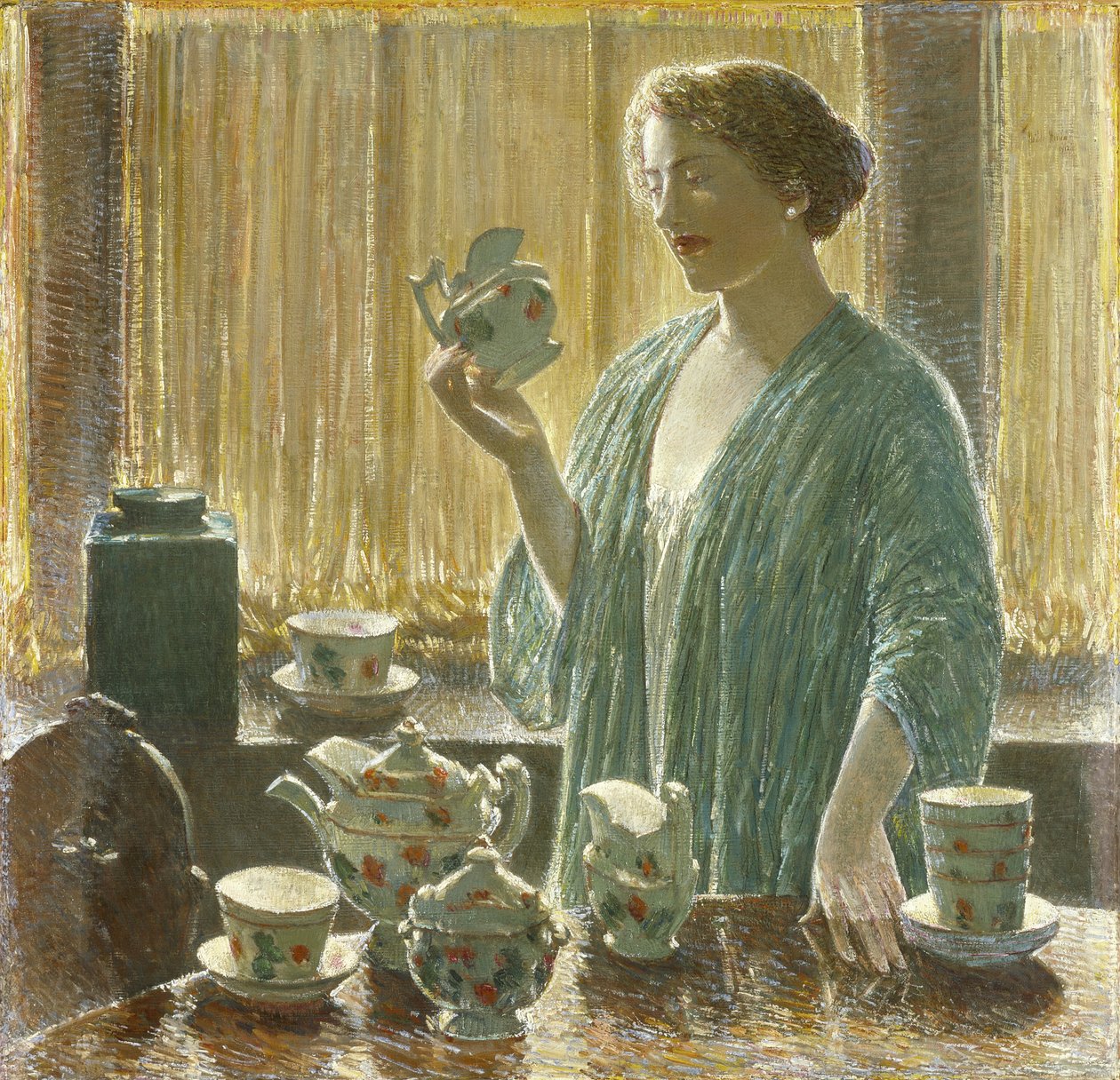 Erdbeer-Teeset von Childe Frederick Hassam