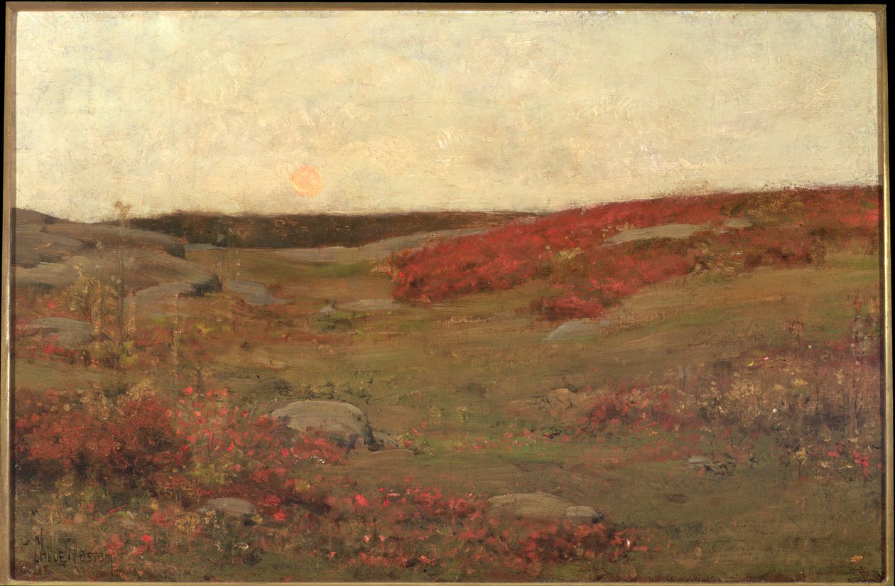 Sonnenaufgang, Herbst, ca. 1885 von Childe Frederick Hassam