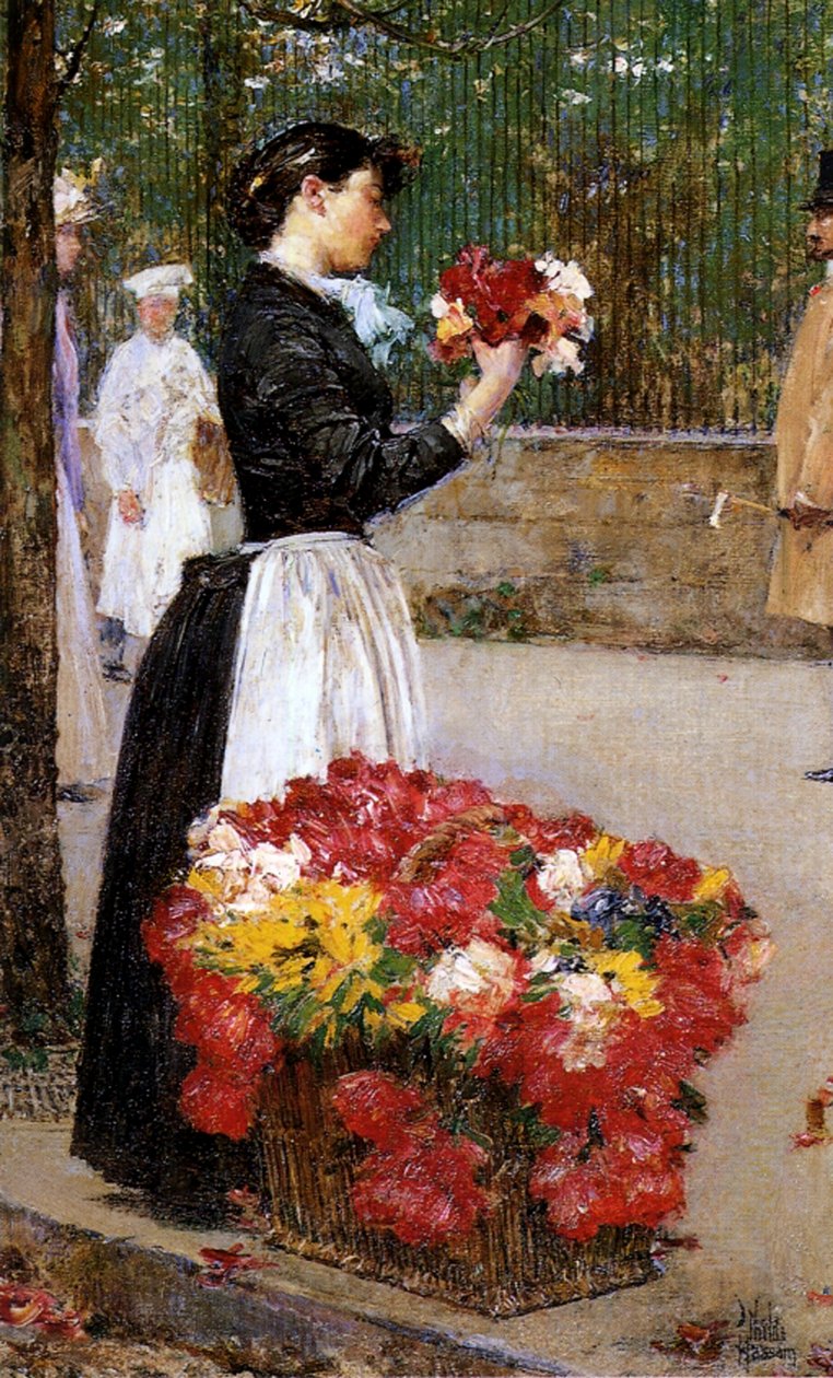 Das Blumenmädchen von Childe Frederick Hassam
