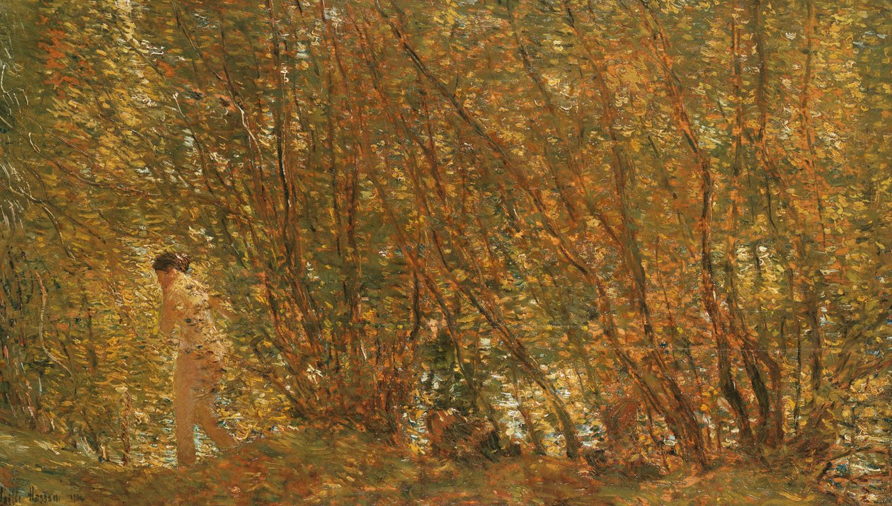 Unter den Erlen von Childe Frederick Hassam