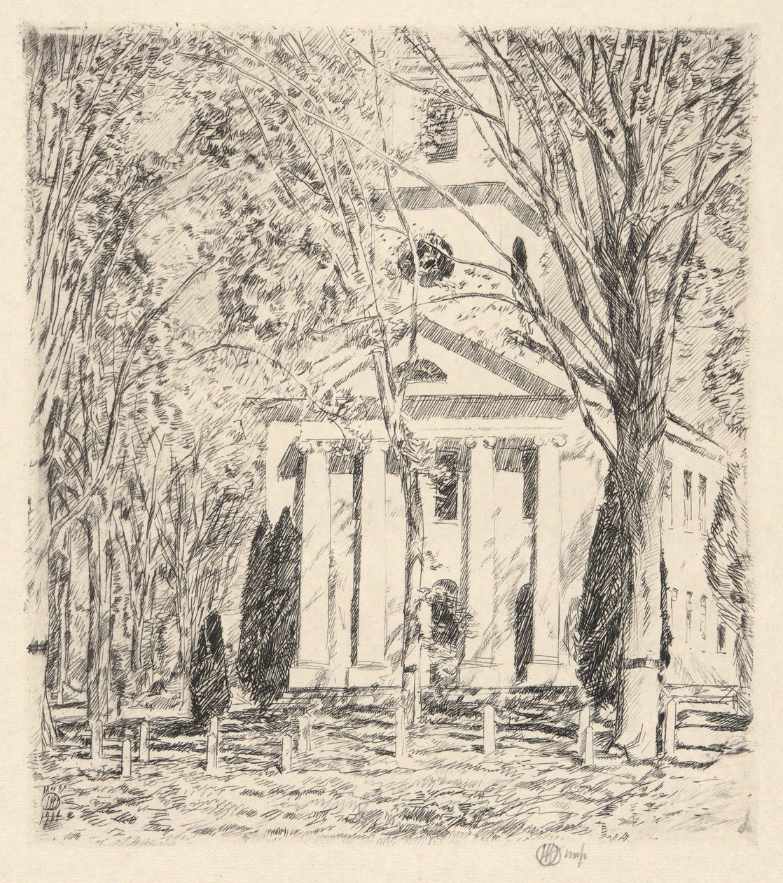 Kirche in Old Lyme, 1924 von Childe Hassam