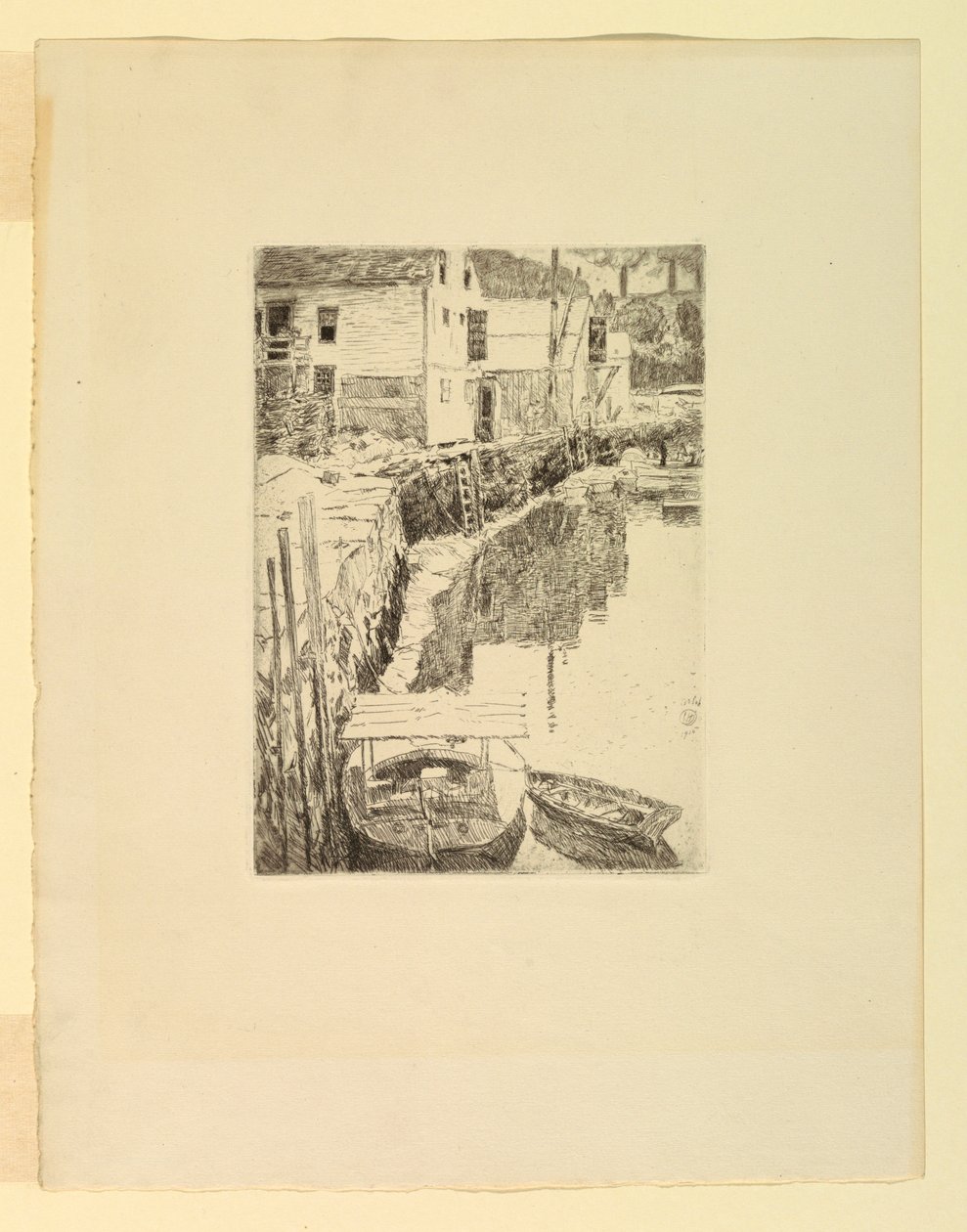 Hafen: Cos Cob, Connecticut von Childe Hassam