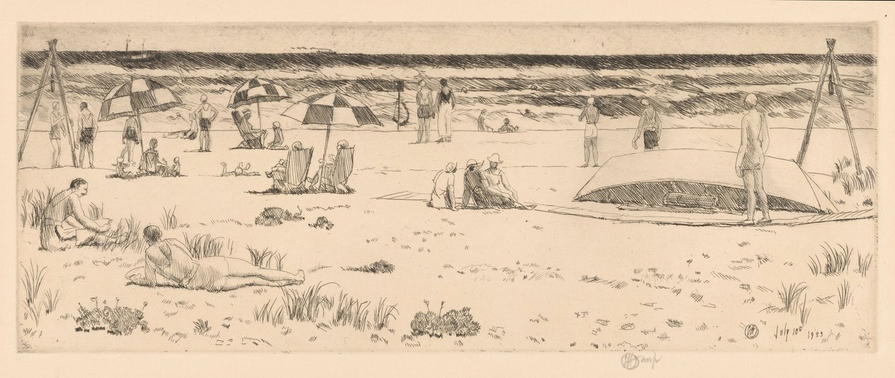 Der Beach Club, Easthampton von Childe Hassam