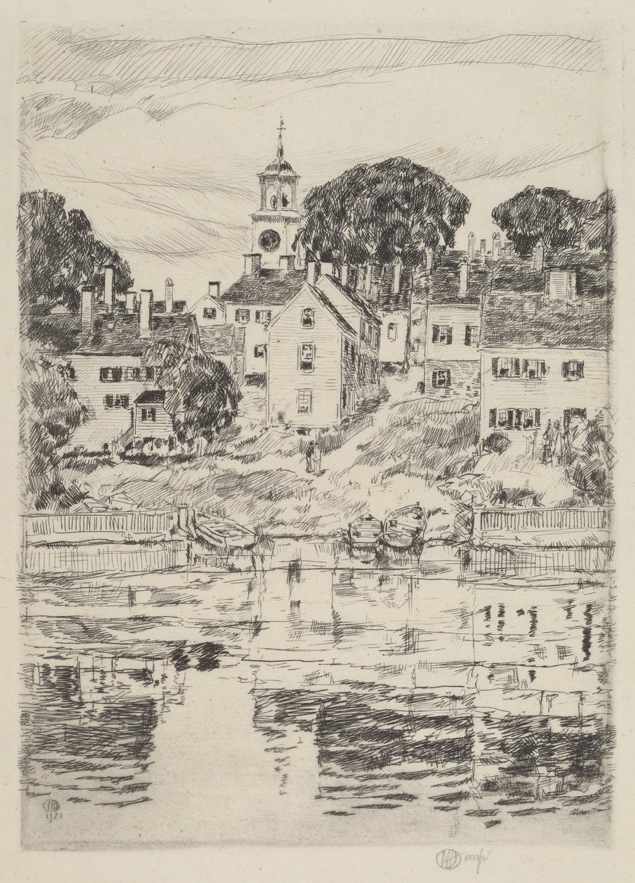 Der Kirchturm, Portsmouth von Childe Hassam