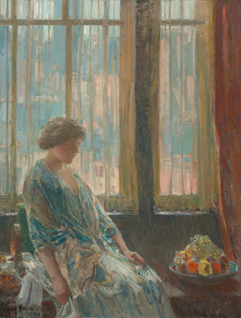 Das New Yorker Fenster von Childe Hassam