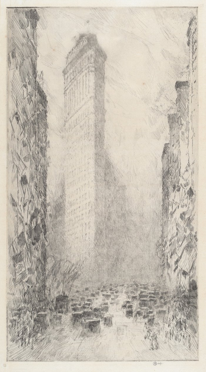 Washingtons Geburtstag—Fifth Avenue & 23rd Street von Childe Hassam