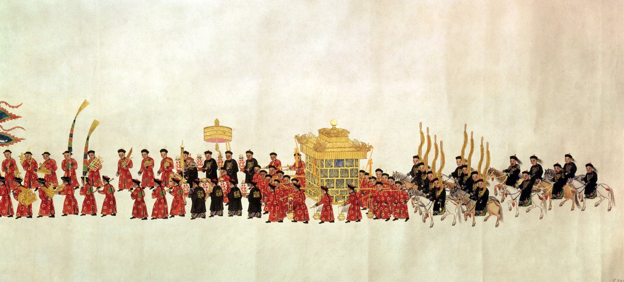 Ein kaiserlicher Umzug von Chinese School