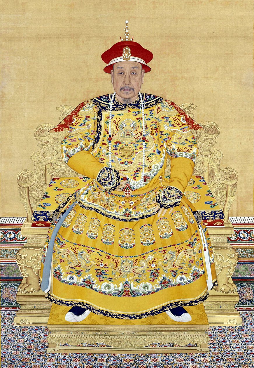 Kaiser Qianlong im Alter (1711-1799) von Chinese School