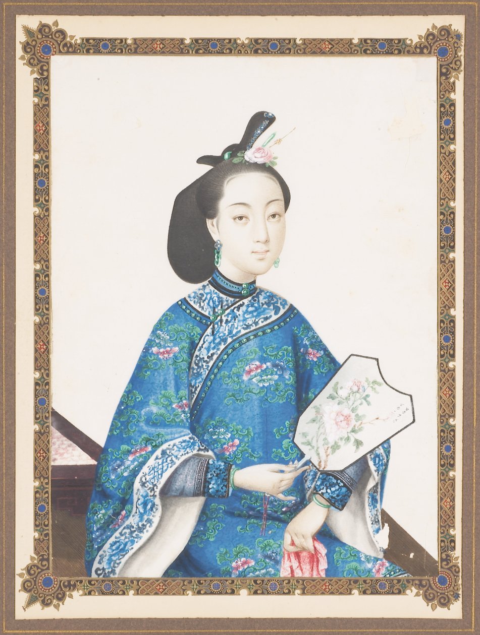 Porträt von Howquas Frau, ca. 1850-70 von Chinese School