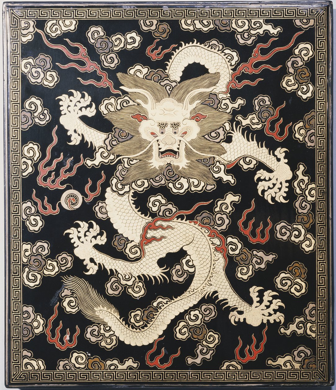 Tuschkasten und Deckel, Qianlong-Periode von Chinese School
