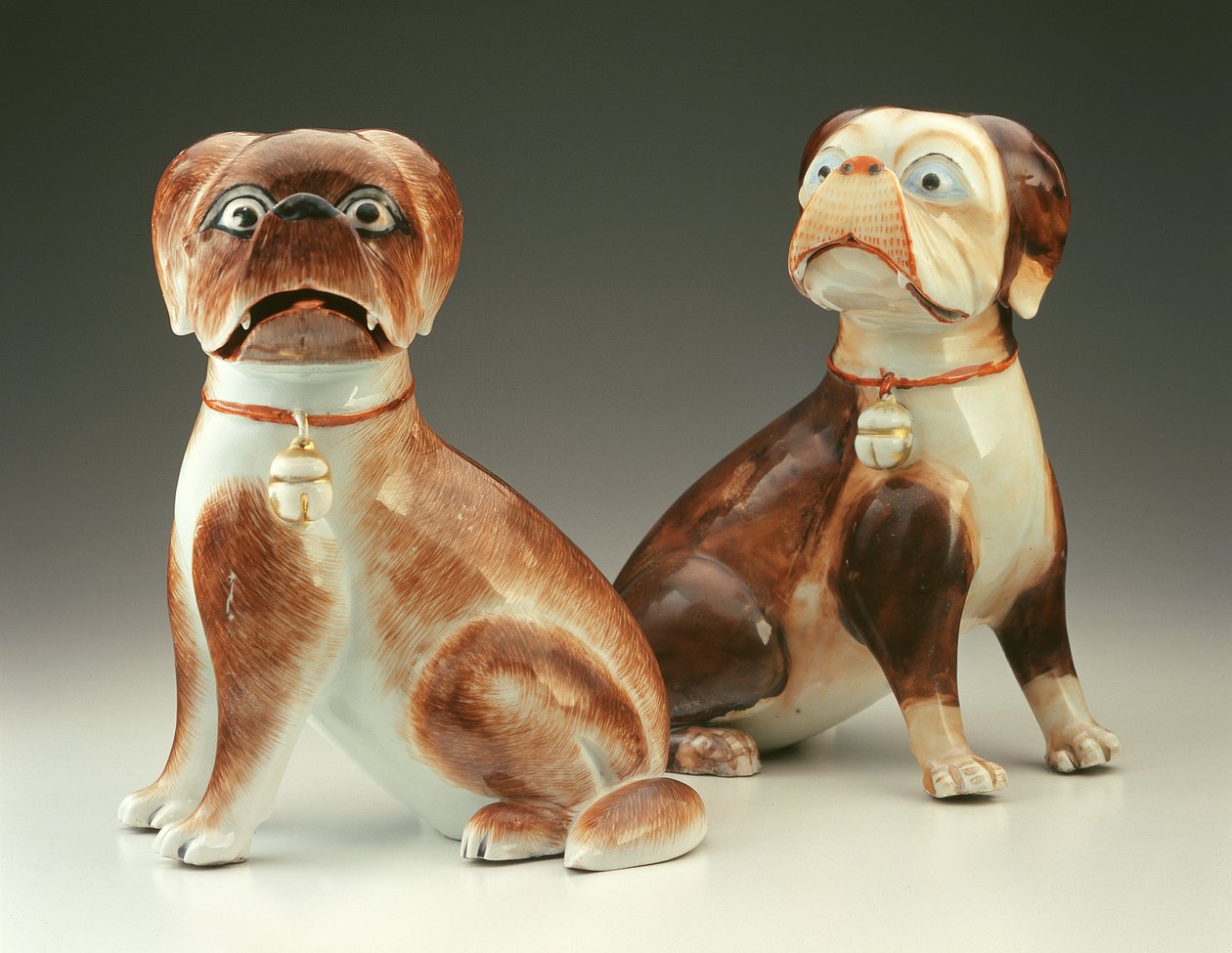 Paar Mops-Hunde von Chinese School