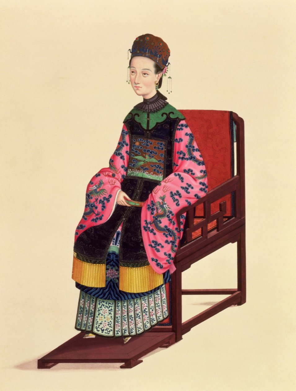 Porträt einer Tartarenfrau von Chinese School