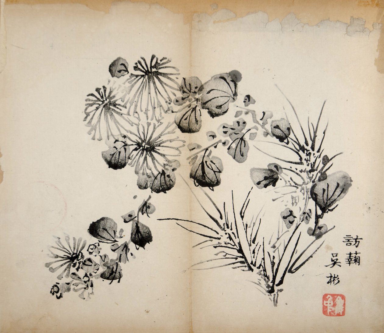Zehn Bambus-Studio-Drucke, 1643 von Chinese School