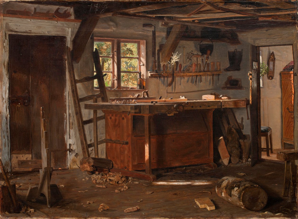 Eine Tischlerwerkstatt von Christen Dalsgaard