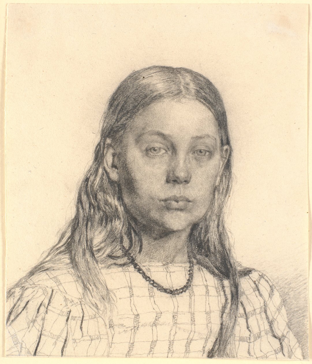 Junges Mädchen. Brustbild von Christen Købke