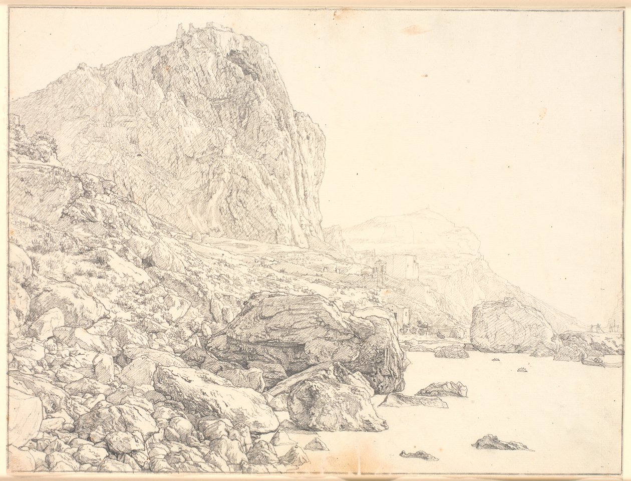 Blick auf Marina Piccola auf Capri von Christen Købke