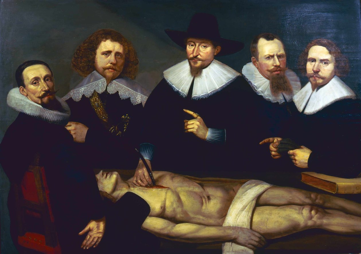 Anatomieunterricht von Dr. Zacheus de Jager von Christiaan Coevershoff