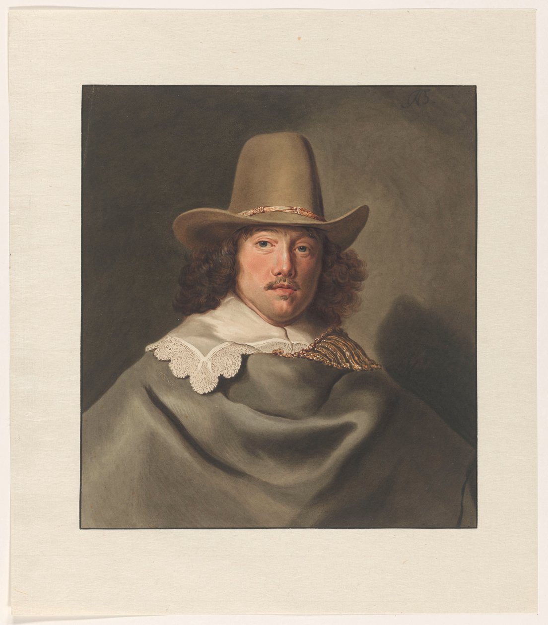 Porträt von Abraham Velters (1603-1690) von Christiaan Kramm