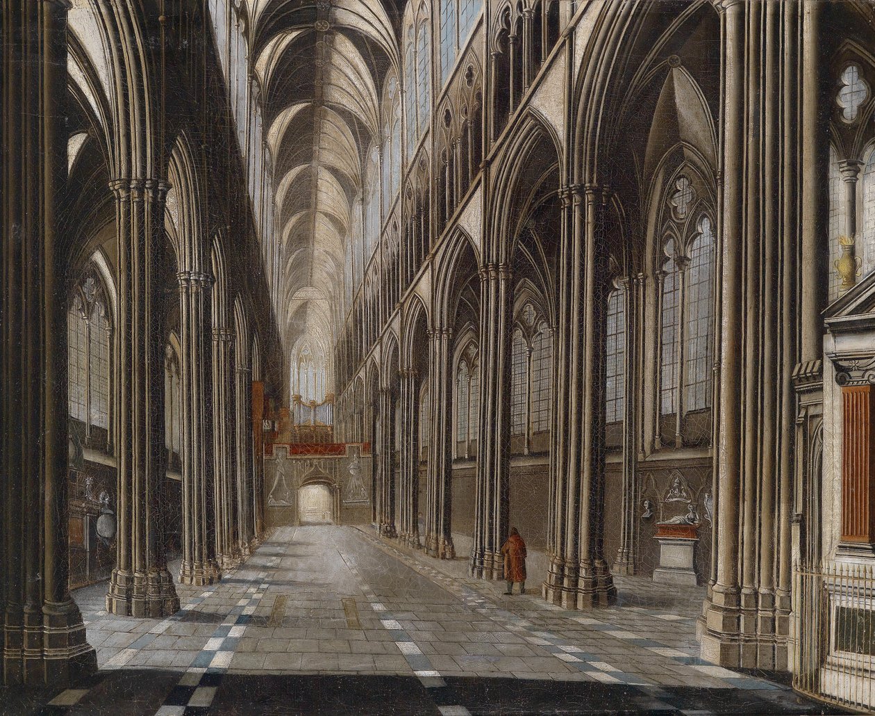 Gotisches Kircheninterieur von Christian Stocklin