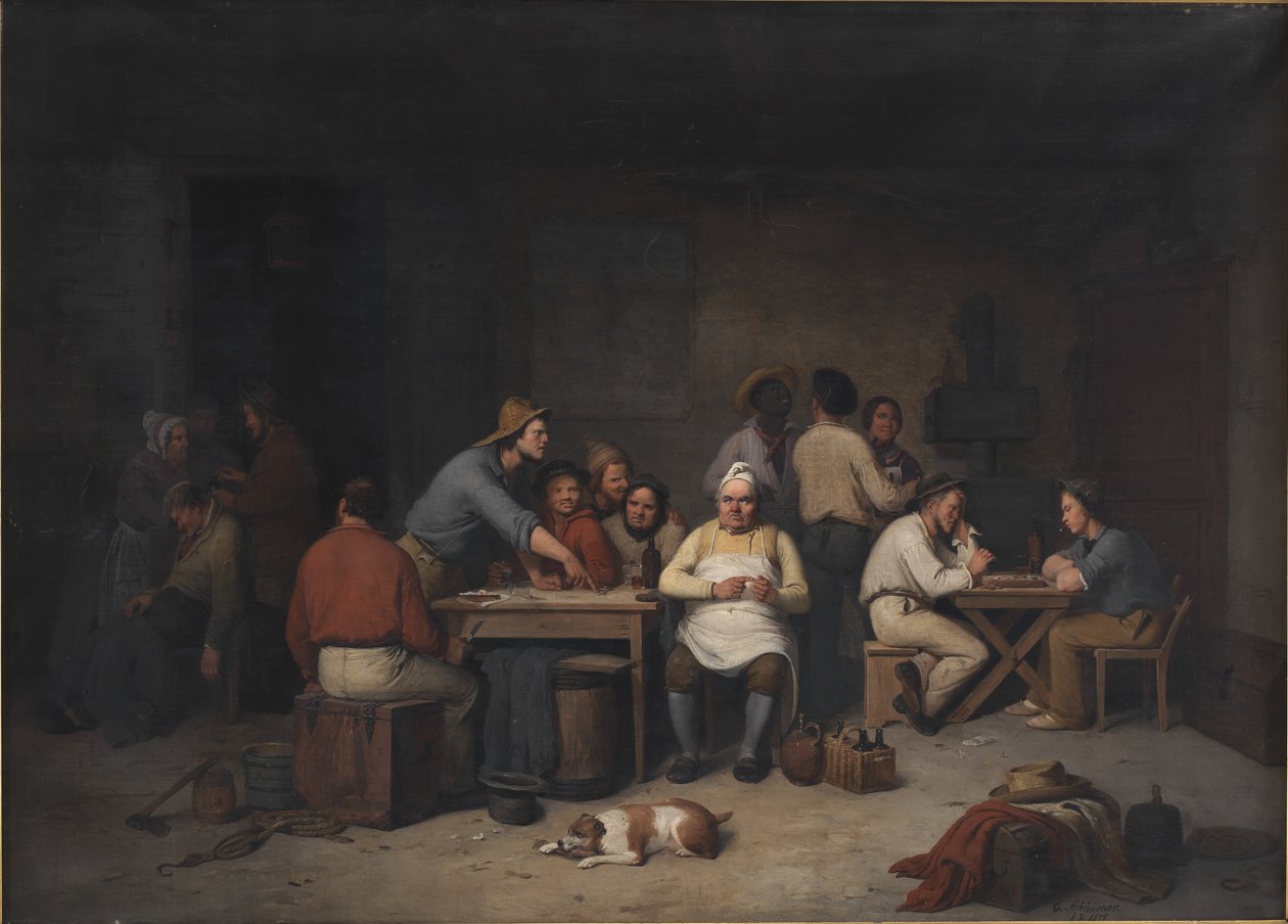 Eine Szene in der Taverne Brokkensbod von Christian Andreas Schleisner