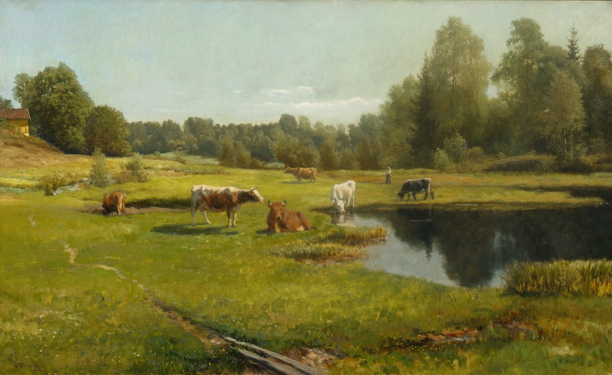 Sommermorgen, Stabekk von Christian Eriksen Skredsvig