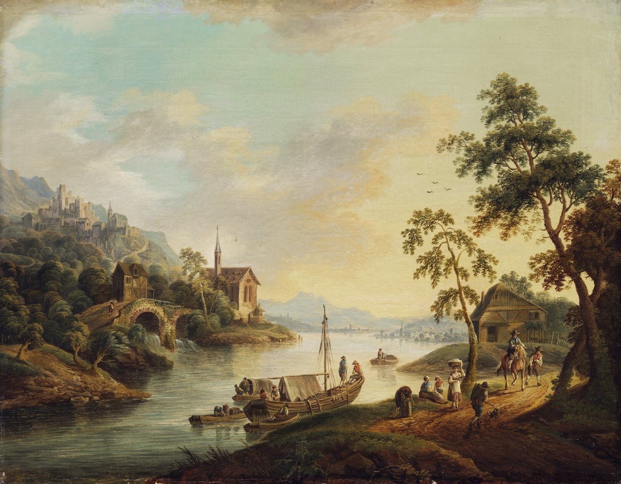 Rheinlandschaft von Christian Georg Schutz