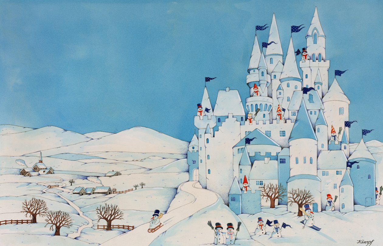 Schneemann-Schloss, 1997 von Christian Kaempf