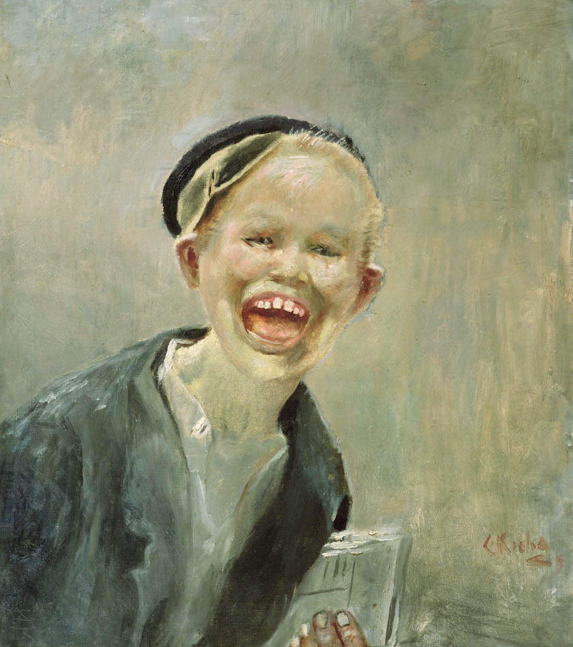 Zeitungsjunge von Christian Krohg