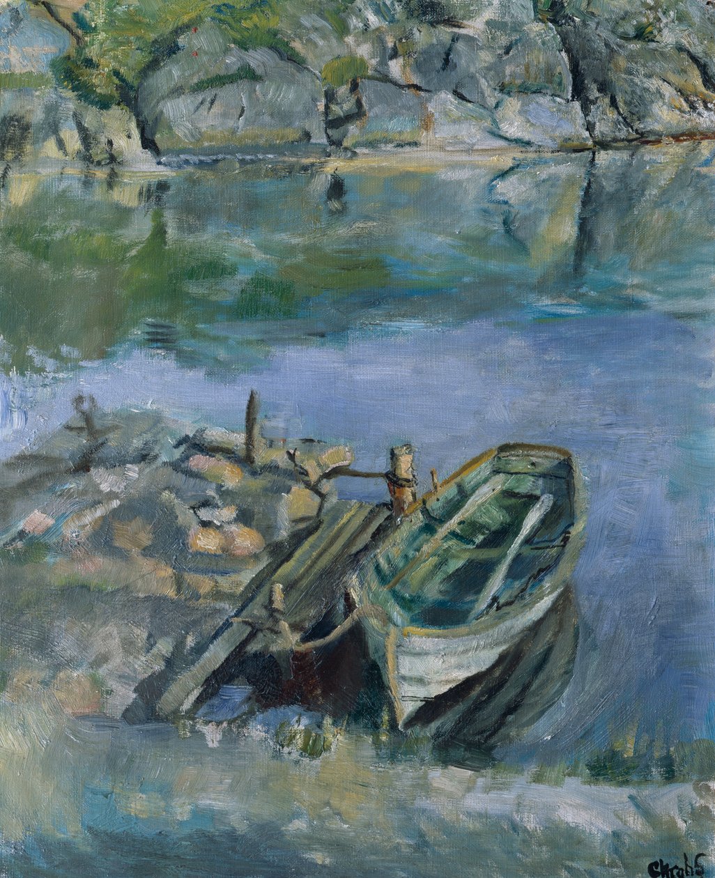 Ruderboot mit Kai von Christian Krohg