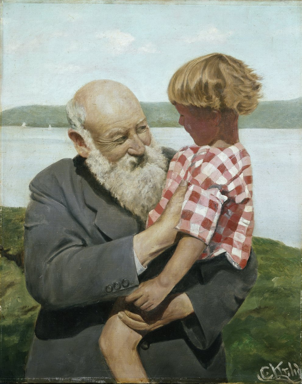Selbstporträt von Christian Krohg