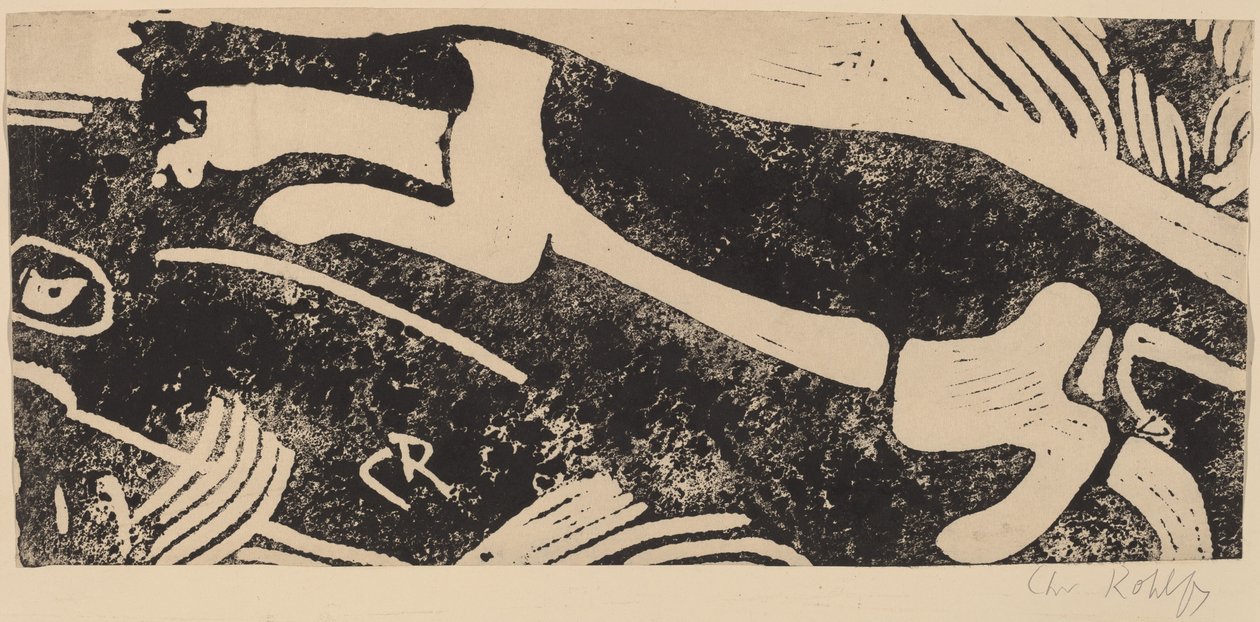 Katze und Maus, 1912-1913 von Christian Rohlfs
