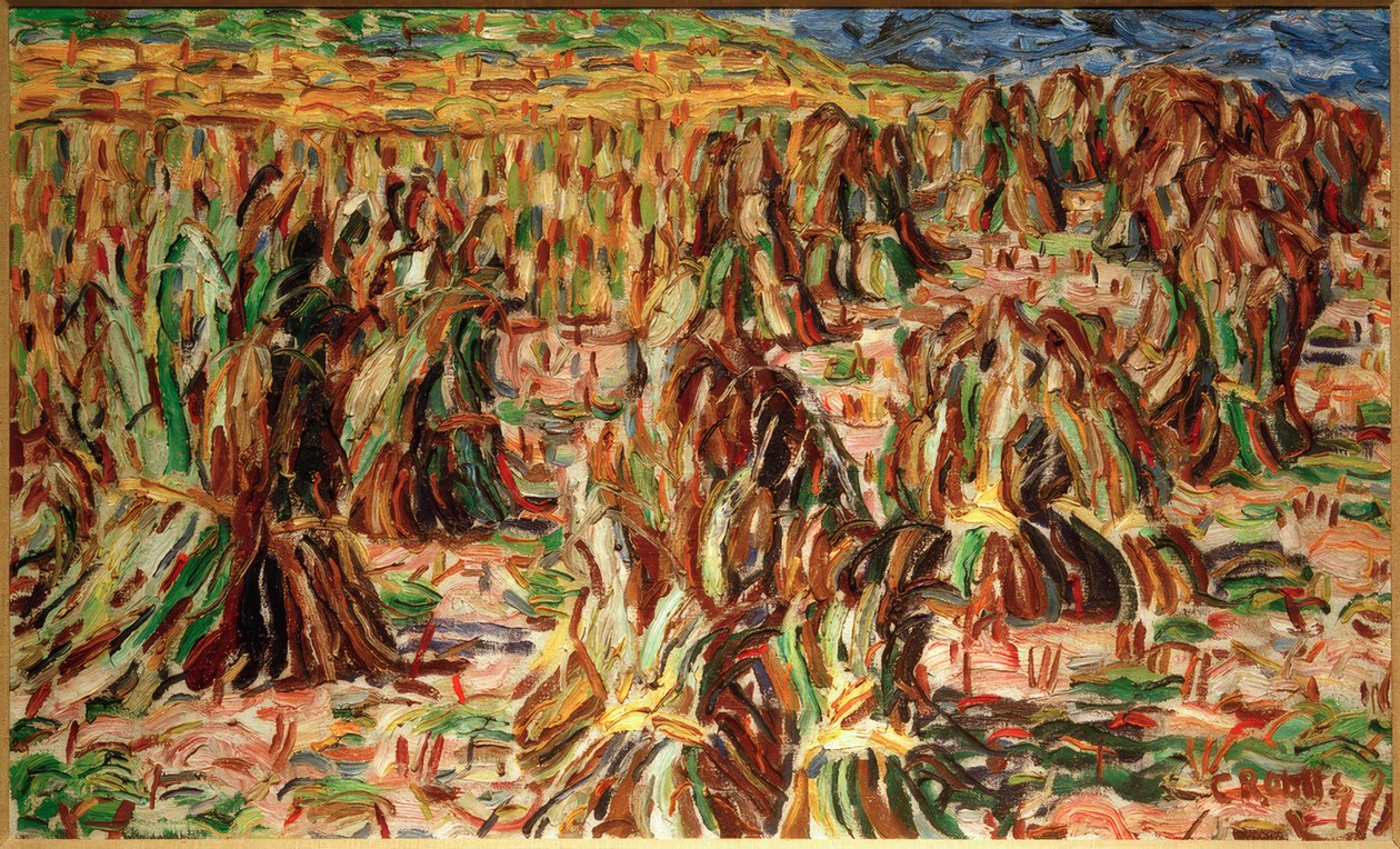 Kornfeld (Getreidehocken) von Christian Rohlfs