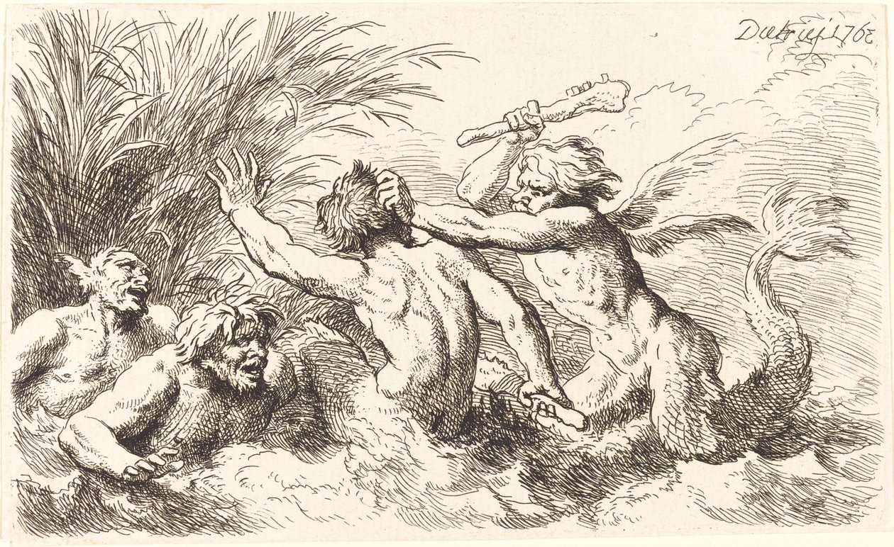 Kämpfende Tritonen von Christian Wilhelm Ernst Dietrich