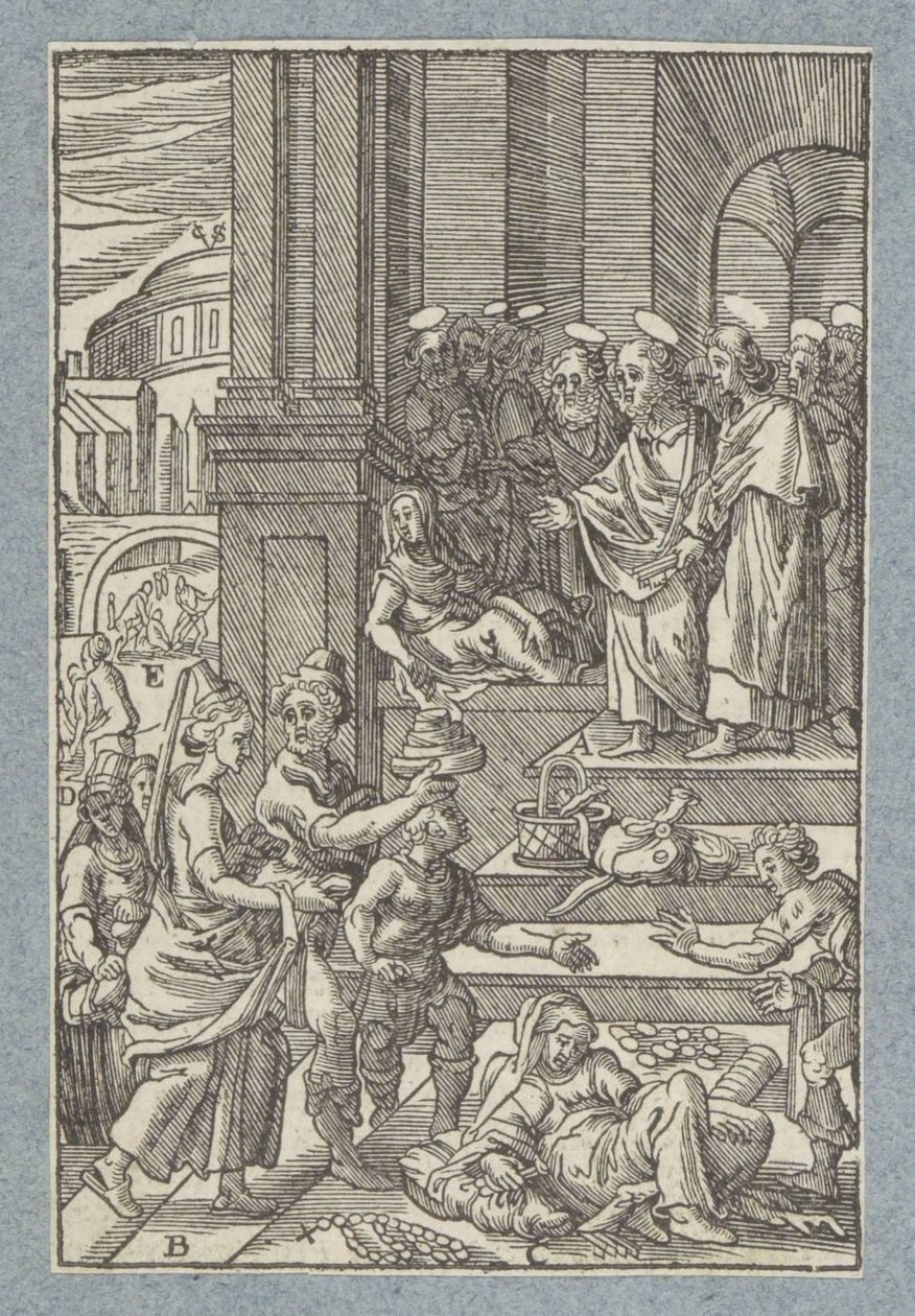 Ananias und Saphira von Christoffel van Sichem (II)