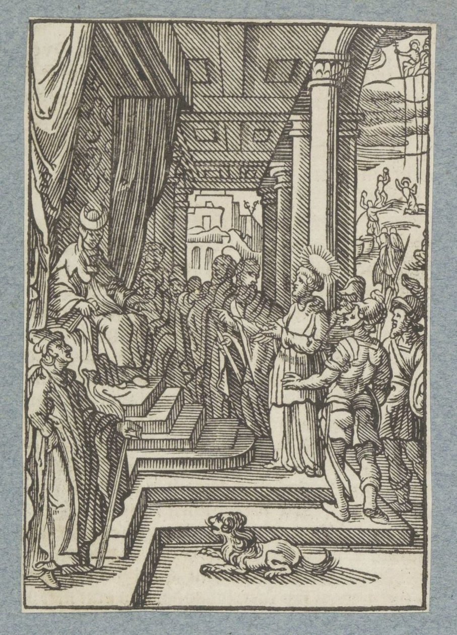 Stephanus vor dem Hohepriester von Christoffel van Sichem (II)